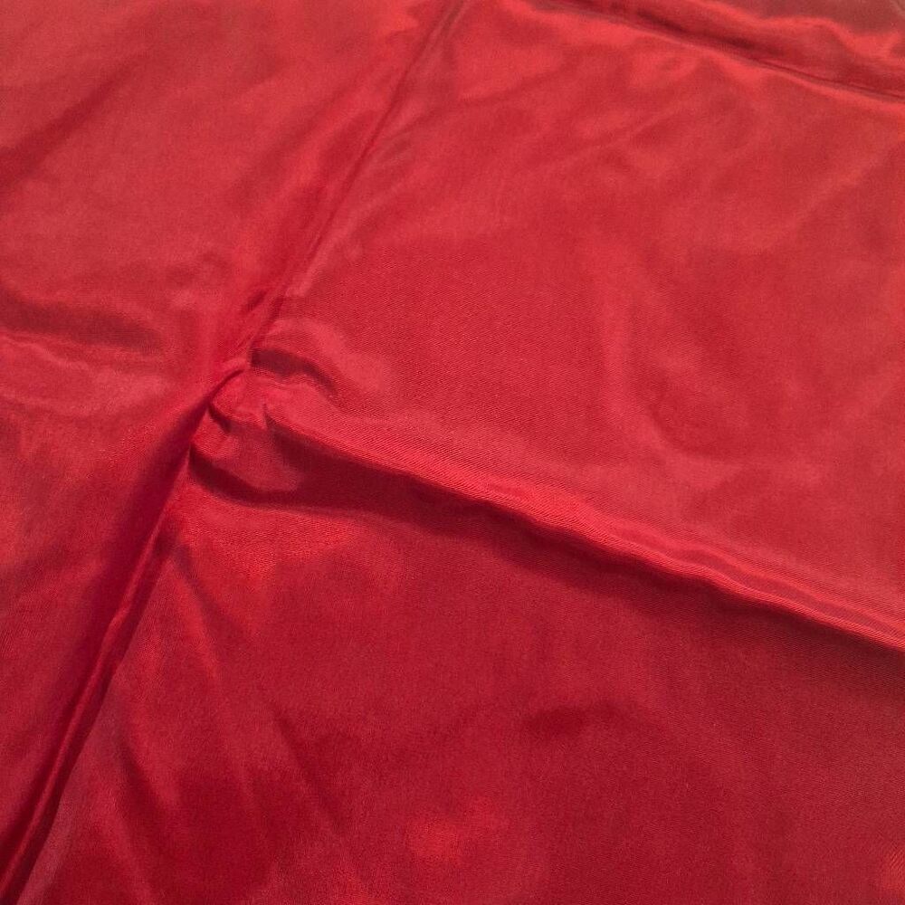 Fabric, Cherry Red Polyester Taffeta, 45" x 2.25 yds